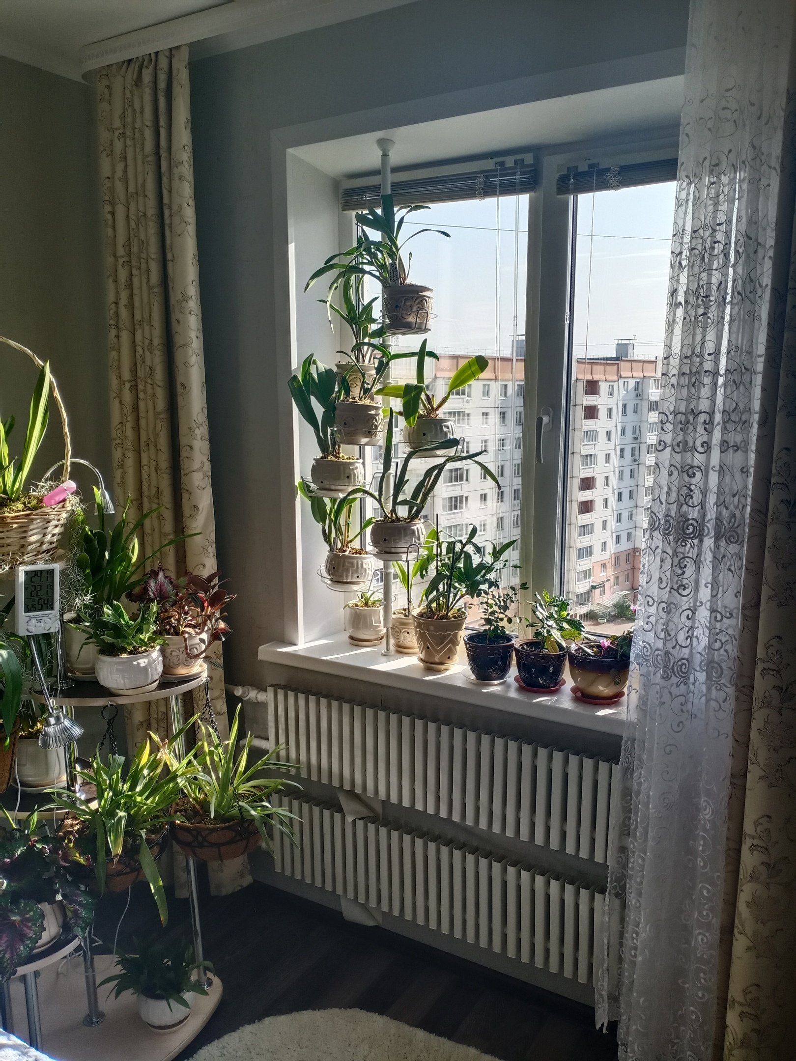 распорка для крупных растений на окно. Фото N8